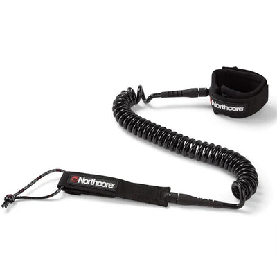 Northcore 10" Coiled SUP Leash - black