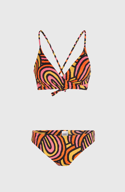 O'Neill Bikini Top Maoi - orange rainbow stripe