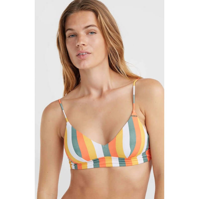 O'Neill Bikini Top Wave - orange multistripe