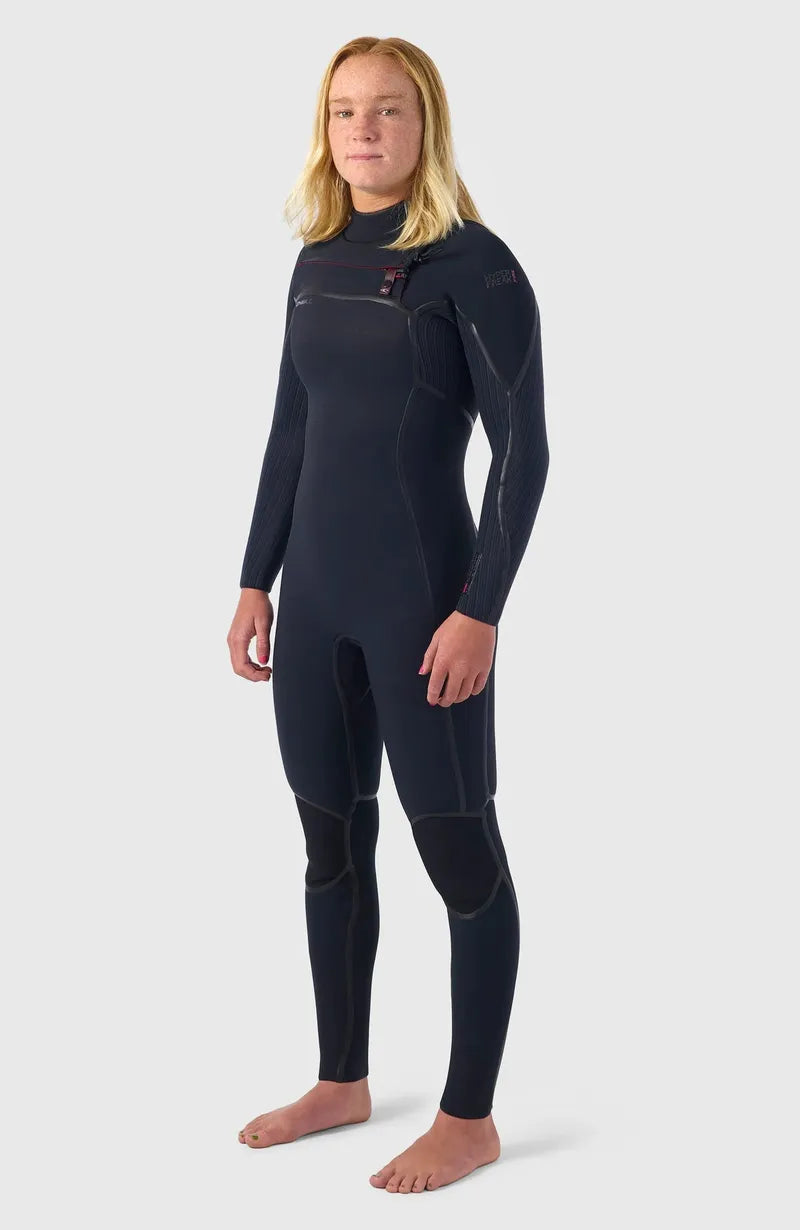 O'Neill Damen Neoprenanzug hyperfreak fire 4/3+ mm Chestzip - Black/Black