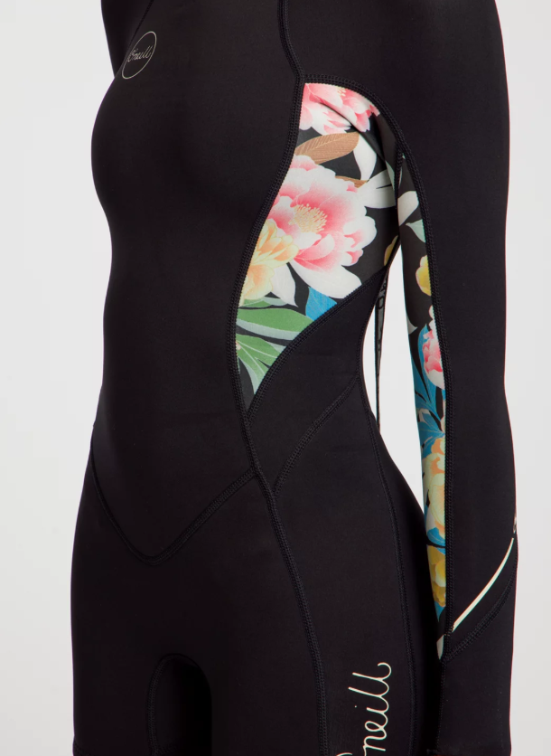 O'Neill Damen Springsuit Bahia 2/1mm Backzip - black floral