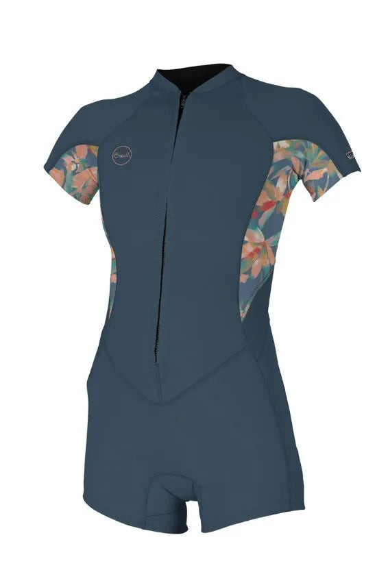 O'Neill Damen Springsuit Bahia 2/1mm Frontzip - copen blue/ tropic