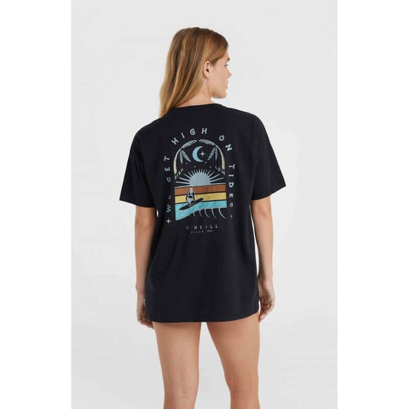 O'Neill Damen T-Shirt Beach Vintage High On Tides - blackout