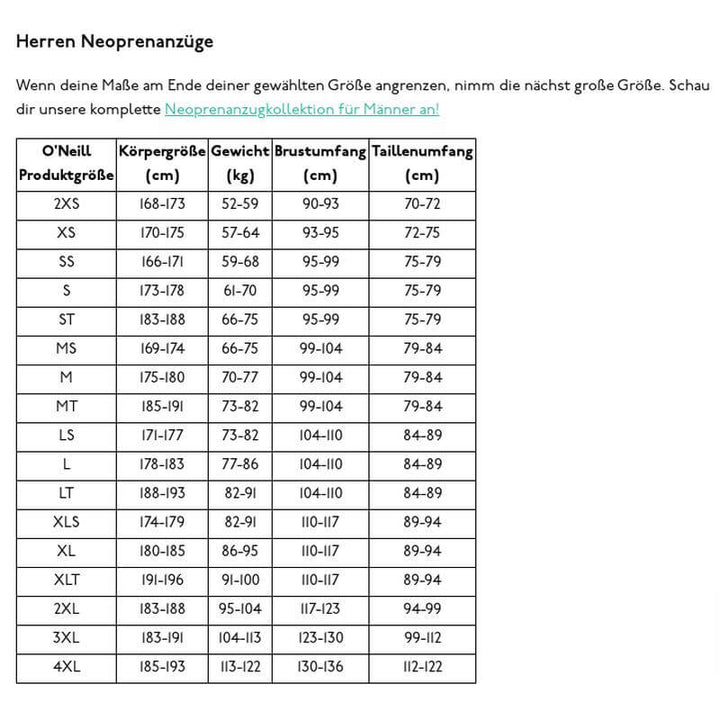 O'Neill Herren Neoprenanzug Hyperfreak 3/2+mm Chestzip - Grösse M (Mietanzug)