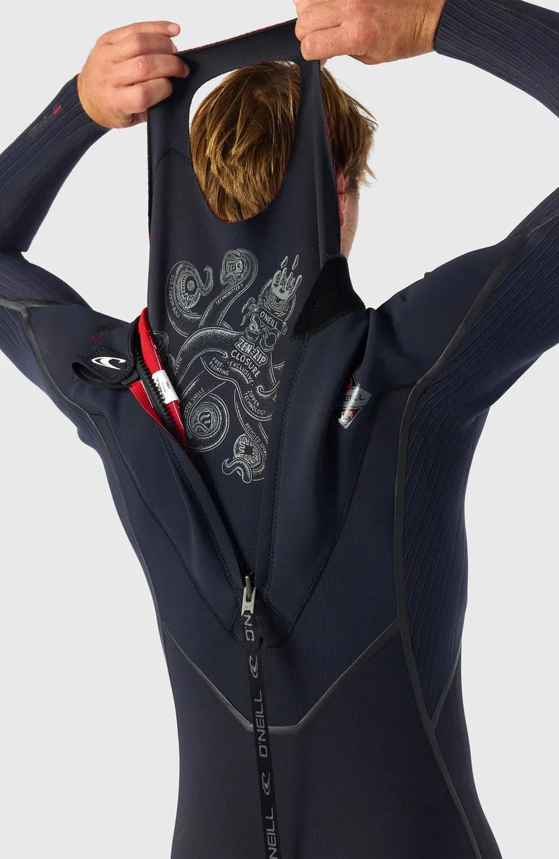 O'Neill Herren Neoprenanzug Hyperfreak Fire 5/4+mm Backzip - Black/Black