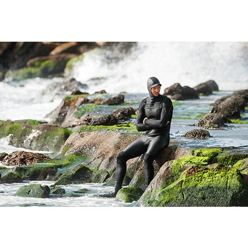 O'Neill Herren Neoprenanzug Mutant Legend 5/4mm Chest Zip W/Hood - black/tempered steel