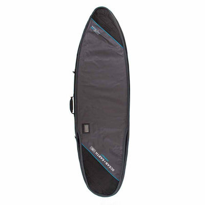 Ocean & Earth 6'0 Double Compact Shortboard Cover - black/grey/blue