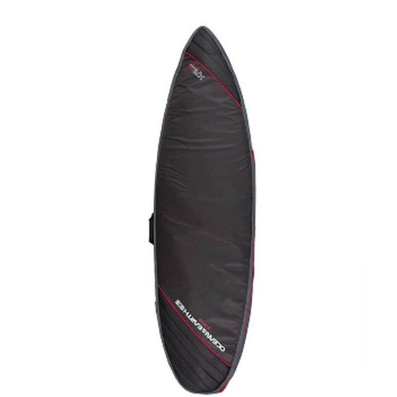 Ocean & Earth 6'4 Aircon Shortboard Cover - red / black