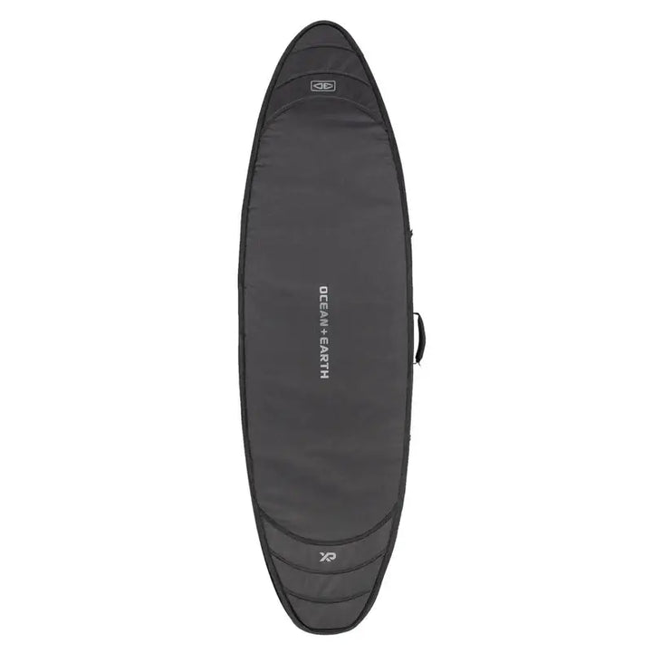 Ocean & Earth 6'4 Hypa Double Shortboard Cover - black