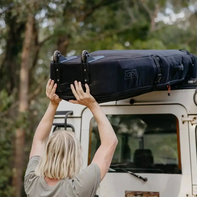 Ocean & Earth 6'8 Apex Quad Wheel Fish Boardbag - Black
