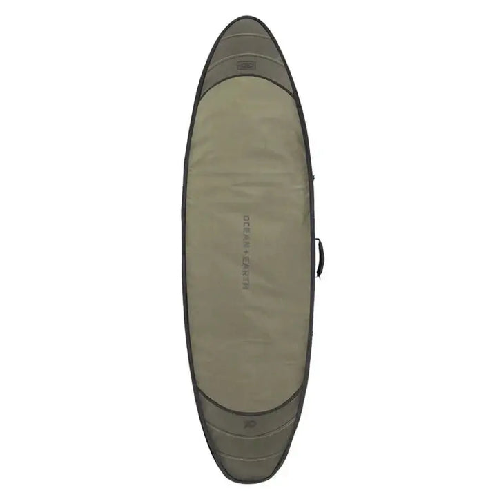 Ocean & Earth 6'8 Hypa Double Shortboard Cover - khaki