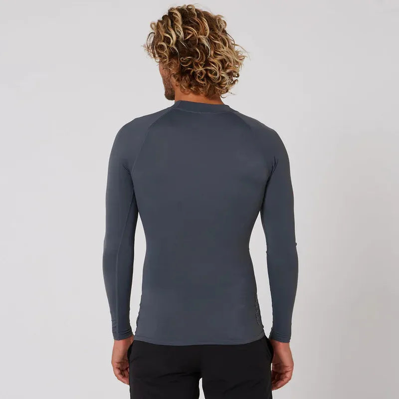 Ocean & Earth Herren Lycra Langarm Rib Guard - Charcoal