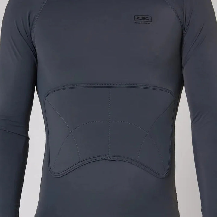 Ocean & Earth Herren Lycra Langarm Rib Guard - Charcoal