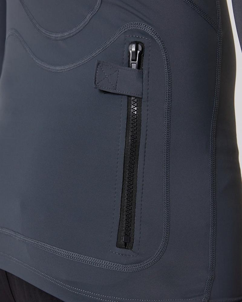 Ocean & Earth Herren Tropic Hooded Langarm Rashie - Charcoal