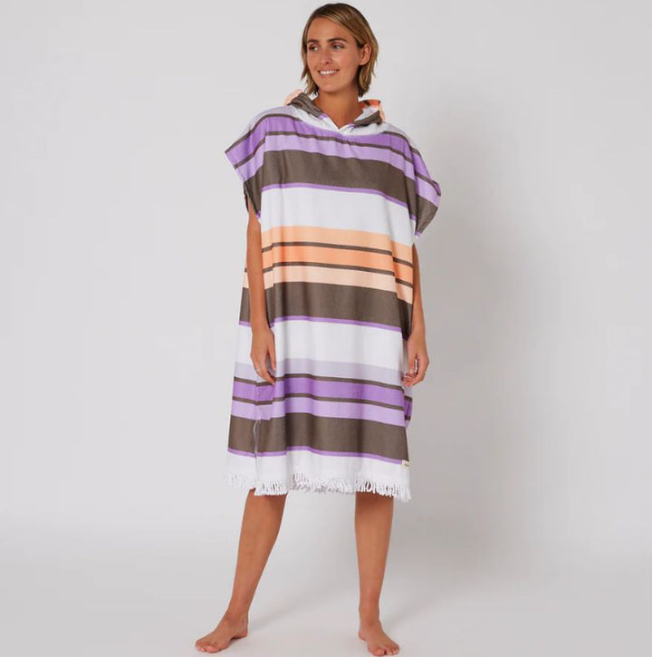 Ocean & Earth Hooded Poncho Sunkissed