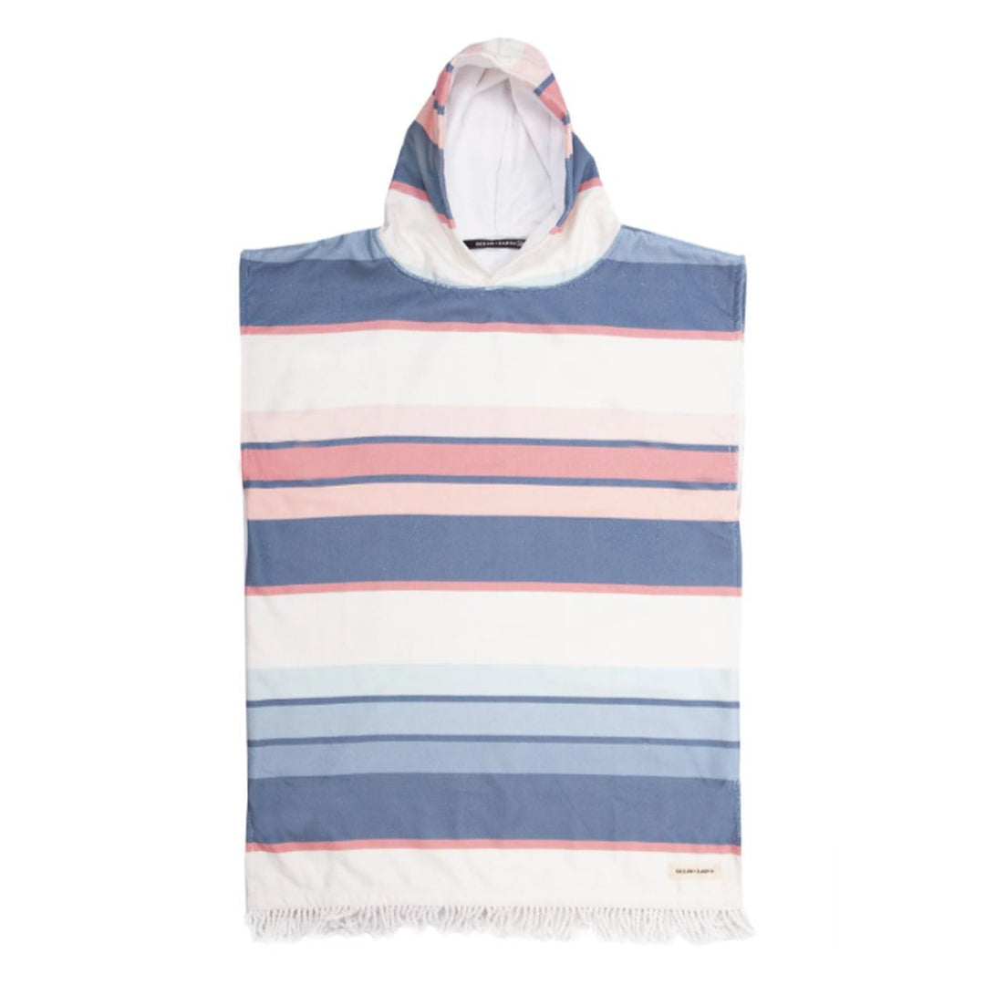 Ocean & Earth Youth Hooded Poncho sunkissed - multi stripe