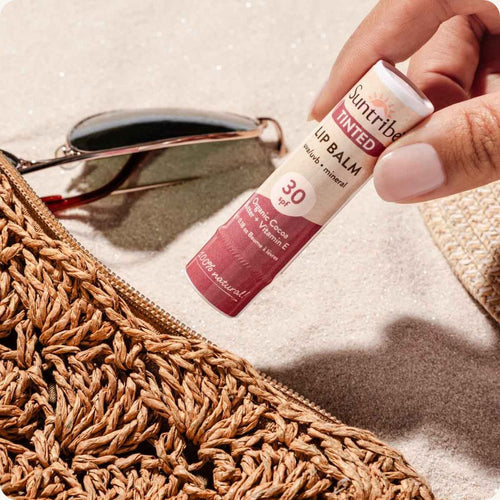 Suntribe Mineralischer Bio-Lippenbalsam Getönt LSF 30
