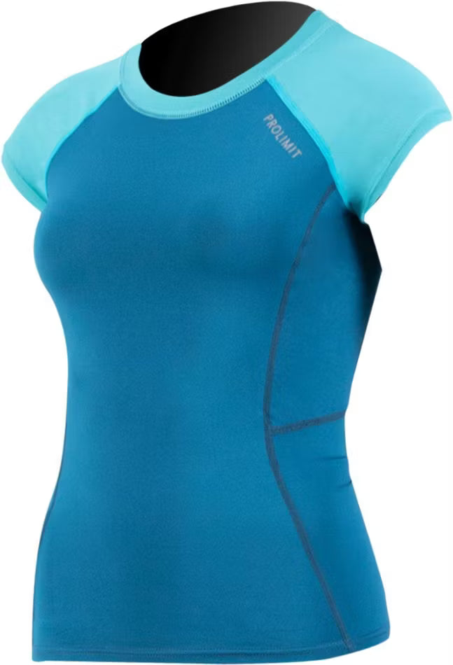 Prolimit Damen Lycra Rashguard Pure Girl - Blue/Turqoise