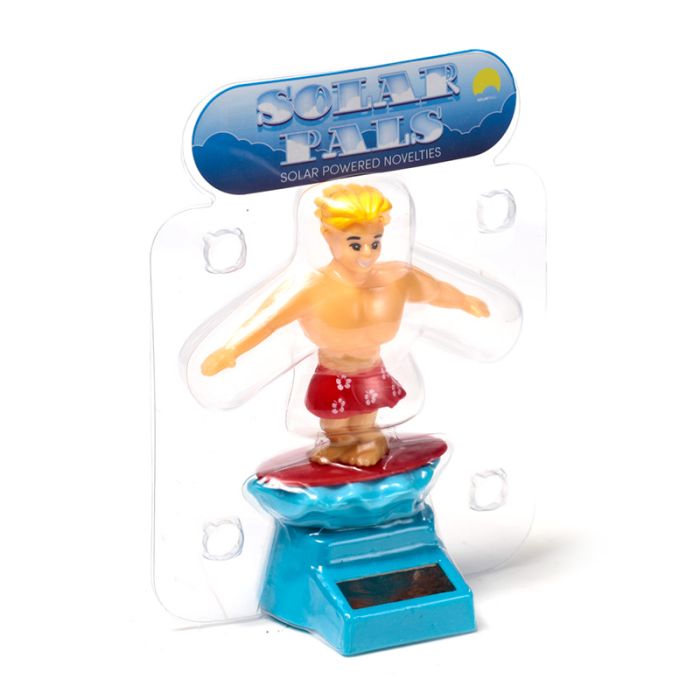 Puckator Solar Wackelfigur Surfer Typ - rot