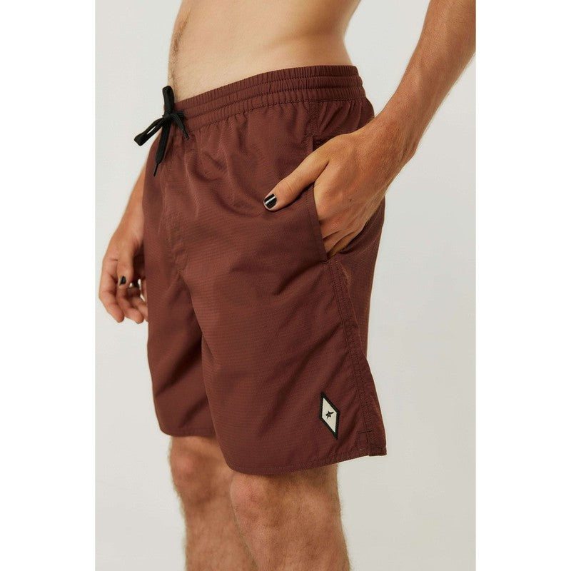 Pukas Herren Boardshort Pukas 18" - Wine