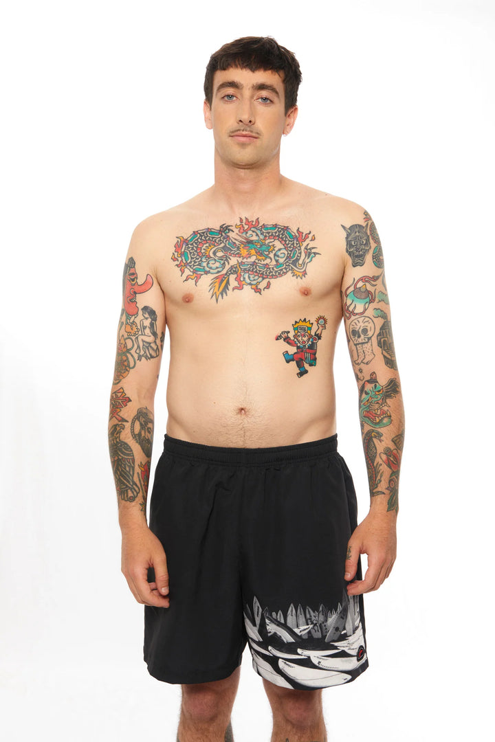 Pukas Herren Boardshorts Surf Culture - Black