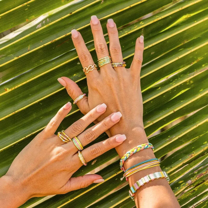 Puravida Armband Braided Multi - Canary