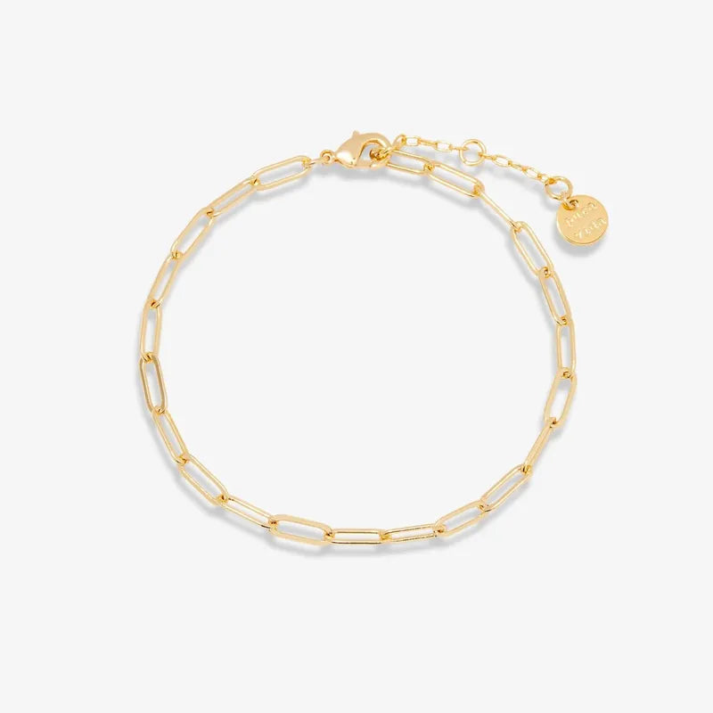 Puravida Armband Harper Paperclip Chain - gold