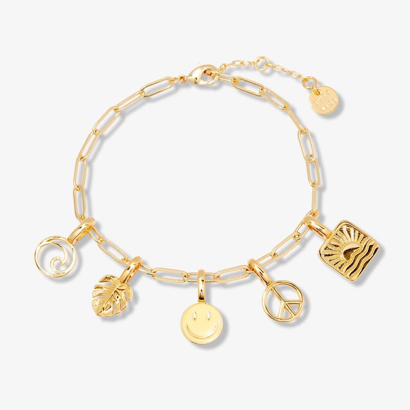 Puravida Armband Harper Paperclip Chain - gold