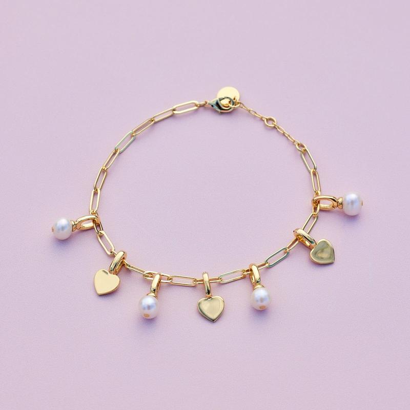 Puravida Armband Harper Paperclip Chain - gold