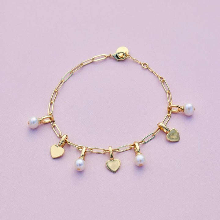 Puravida Armband Harper Paperclip Chain - gold