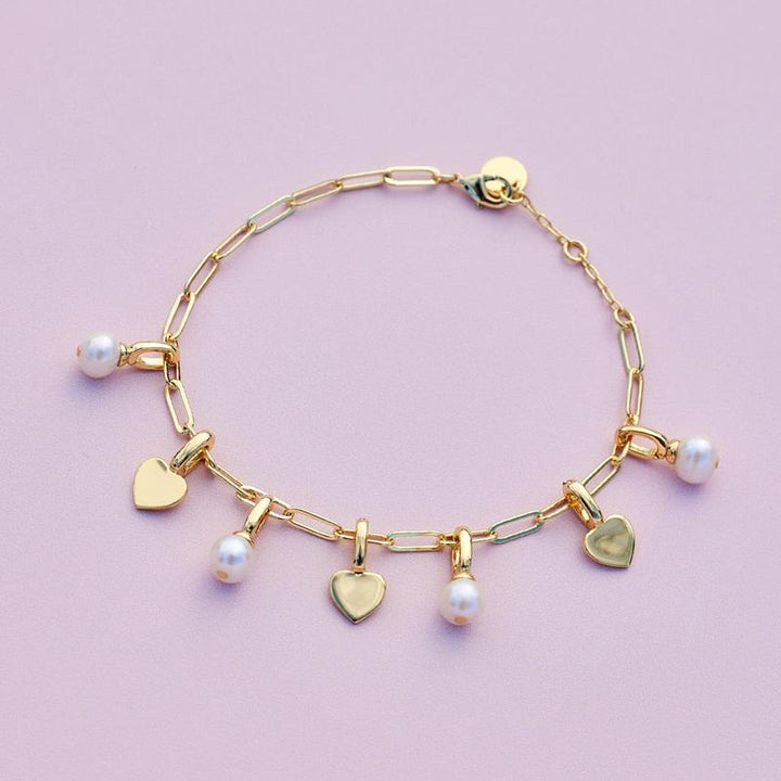Puravida Charm Harper Pearl - gold