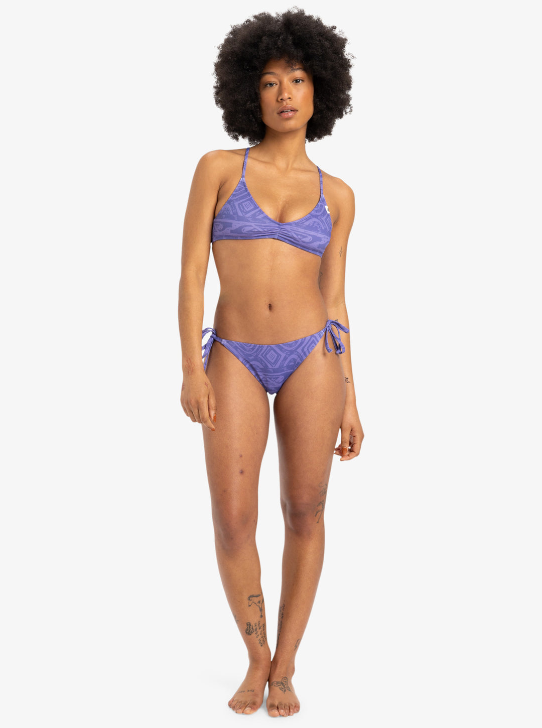 Quiksilver Bikini Bottom Clickity Clack - dusted peri global heat