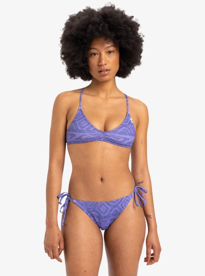 Quiksilver Bikini Top Clickity Clack - dusted peri global heat