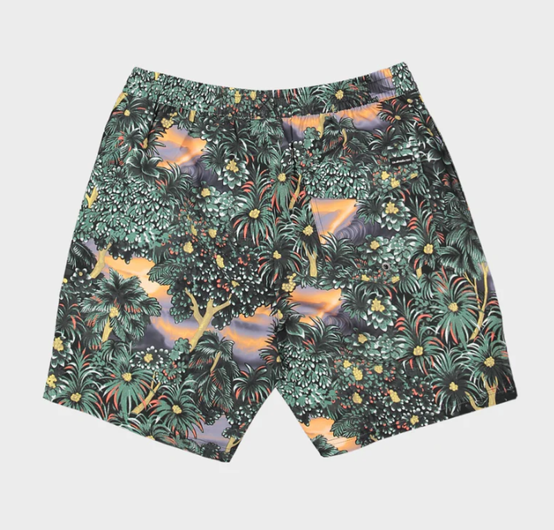 Quiksilver Herren Badehose Surfsilk Straight Volley 17" - india ink hidden