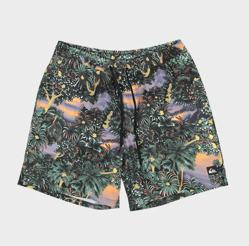 Quiksilver Herren Badehose Surfsilk Straight Volley 17" - india ink hidden