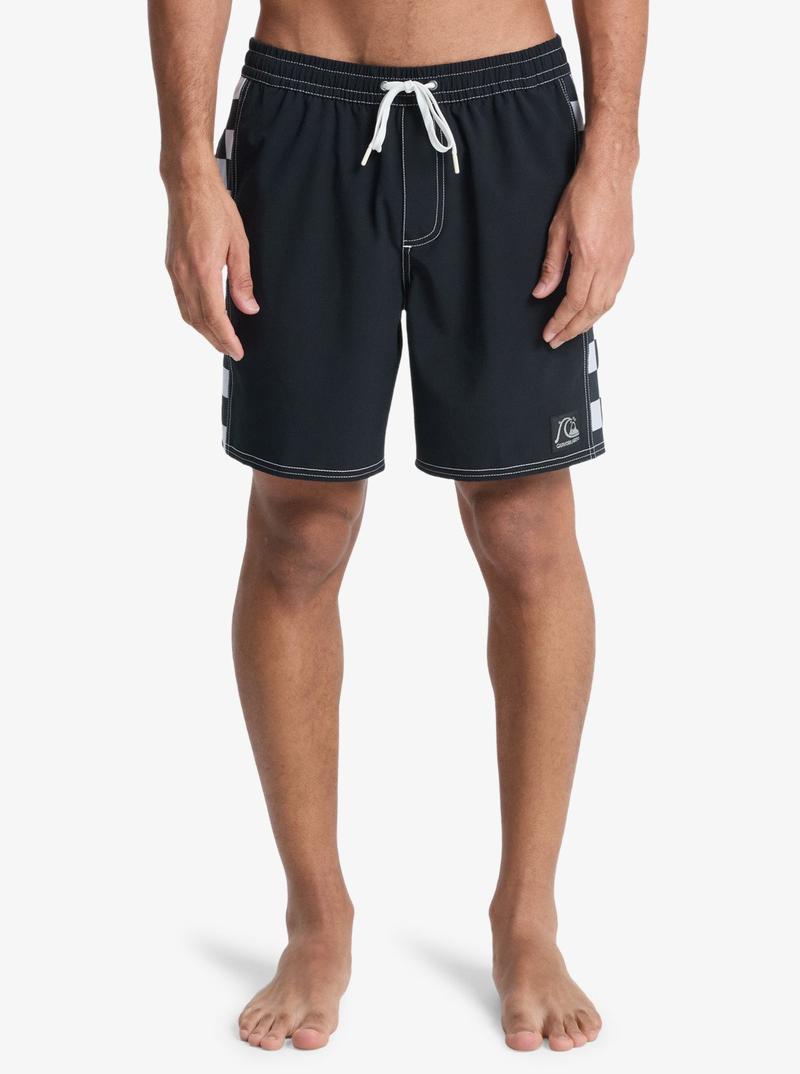 Quiksilver Herren Badehosen Arch Volley - schwarz/checkered