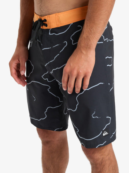 Quiksilver Herren Boardshort Highline Straight Leg 19" - Black Camostrokes