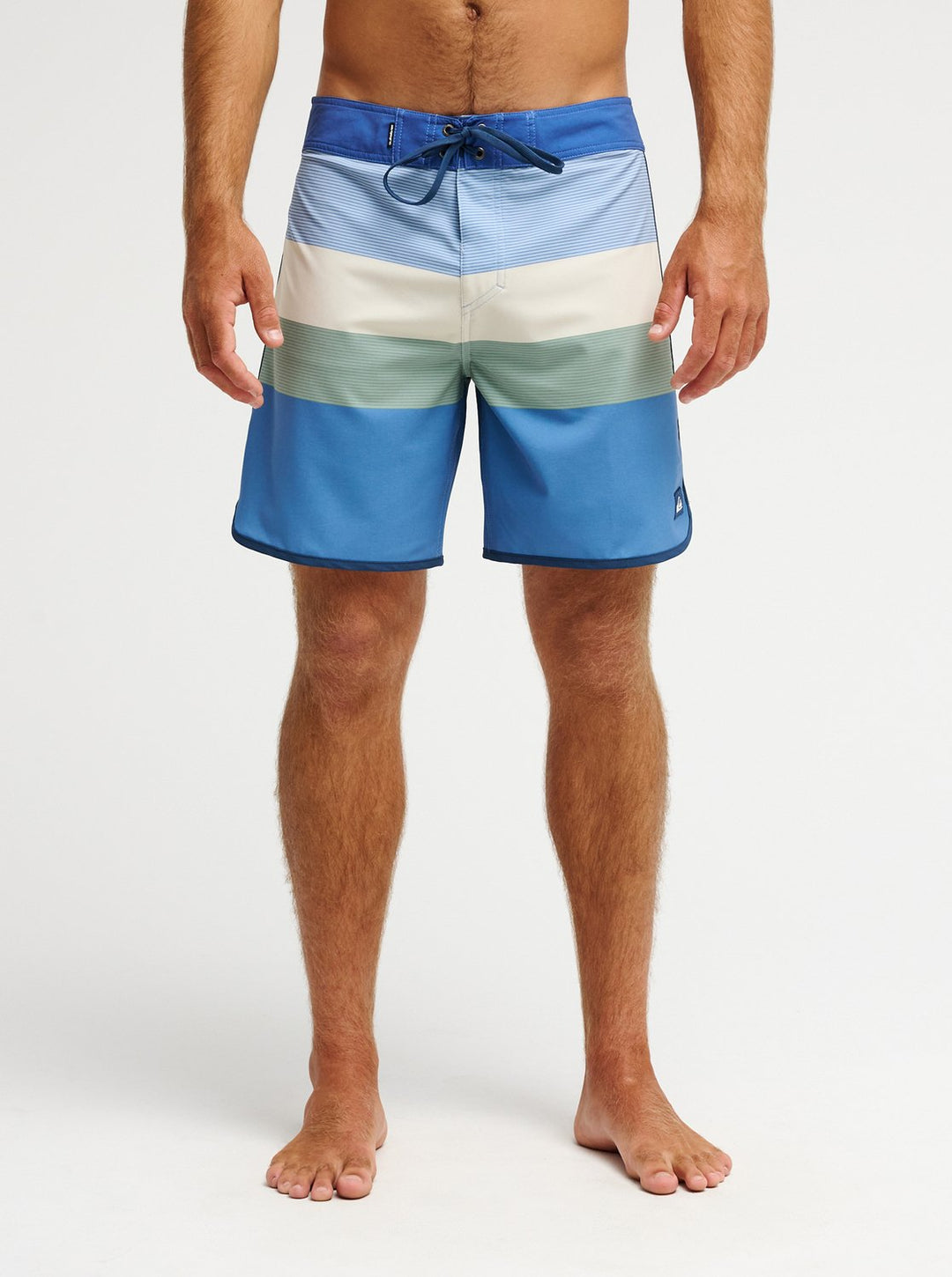 Quiksilver Herren Boardshorts Surfsilk Scallop 18" - Quiet Harbor Tijuana