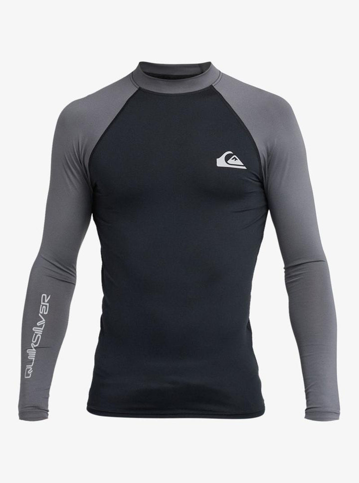 Quiksilver Herren Lycra Everyday Langarm - Black / Iron Gate