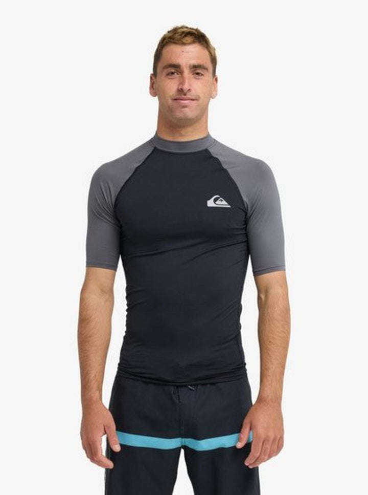 Quiksilver Herren Lycra Everyday SS - Black/Iron Gate