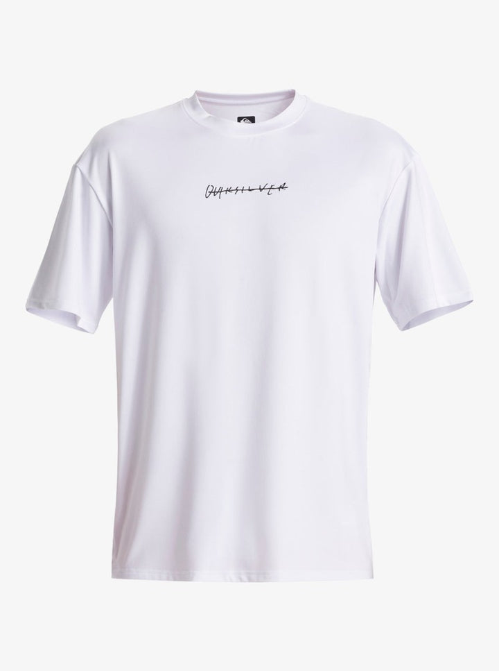 Quiksilver Herren Lycra kurzarm Dna Rushed Logo - White