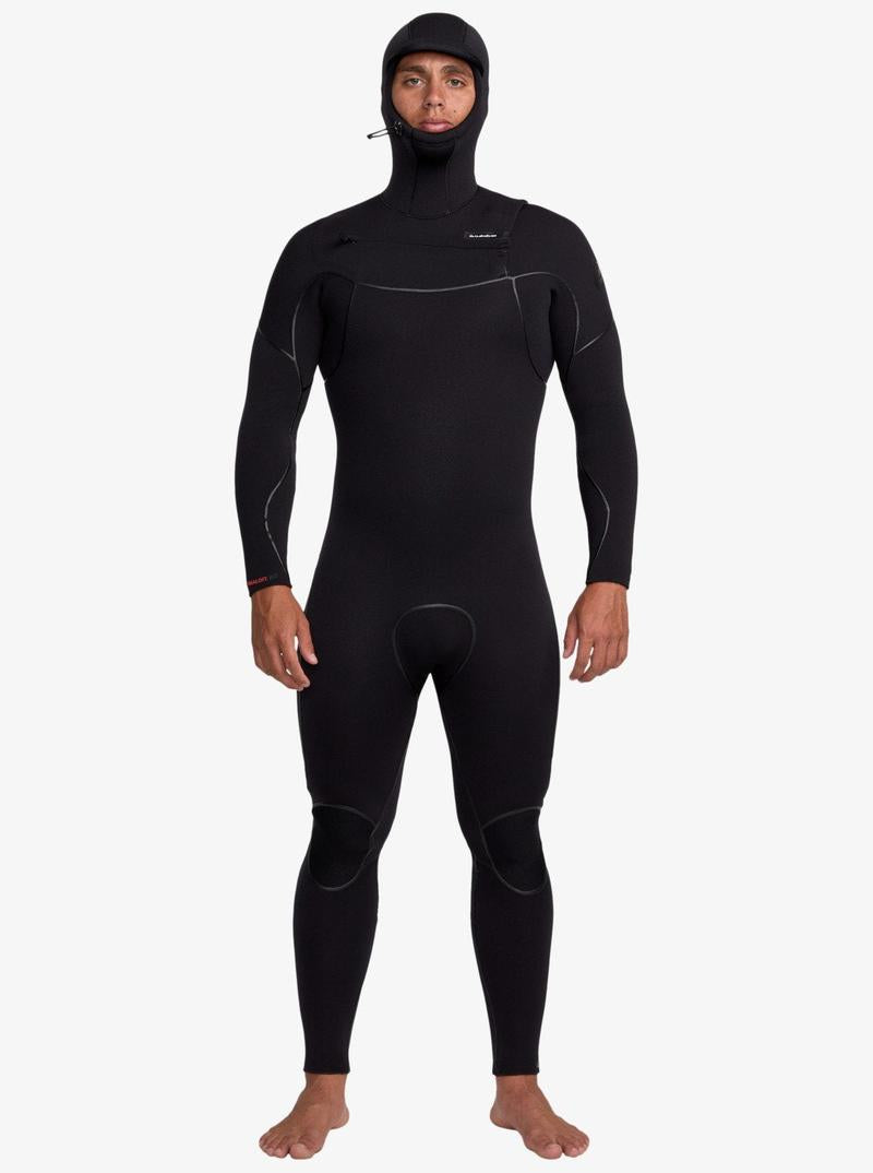 Quiksilver Herren Neoprenanzug Marathon Sessions 6/5/4 mit Haube - Black