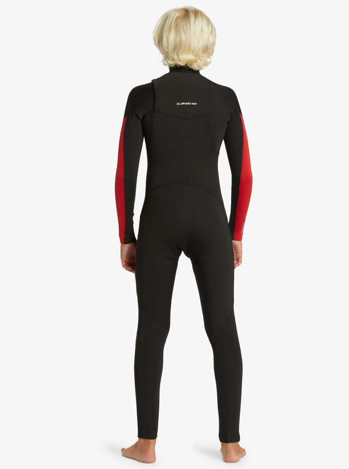 Quiksilver Kinder Neoprenanzug 3/2mm Chest Zip Everyday Sessions - High Risk Red