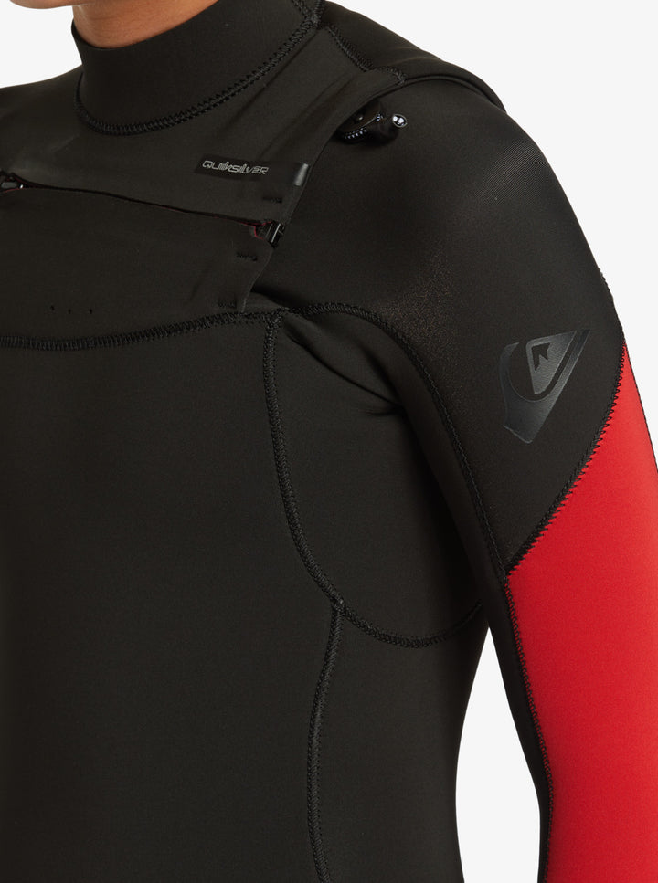 Quiksilver Kinder Neoprenanzug 3/2mm Chest Zip Everyday Sessions - High Risk Red