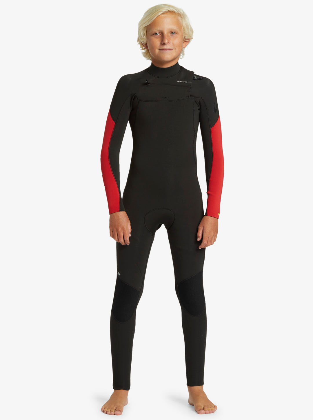 Quiksilver Kinder Neoprenanzug 3/2mm Chest Zip Everyday Sessions - High Risk Red