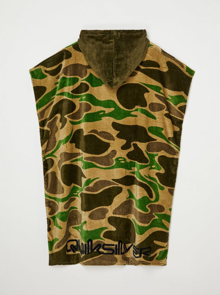 Quiksilver Poncho Hooded Towel - Kelp Garage Camo