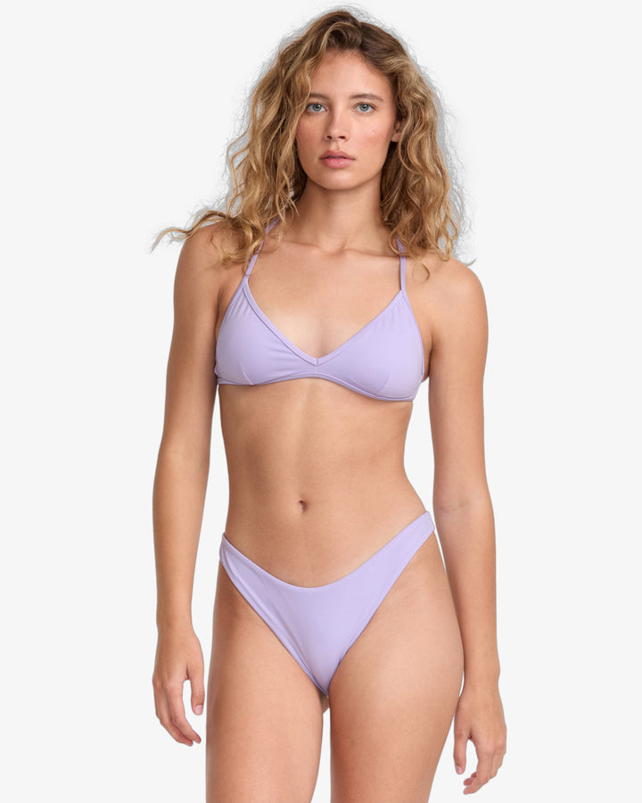 RVCA Bikini Bottom Solid Medium French - lavender