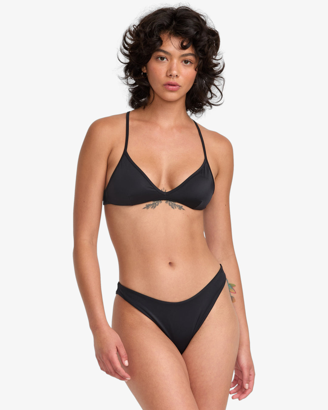 RVCA Bikini Top Solid Tringle Crossback - schwarz