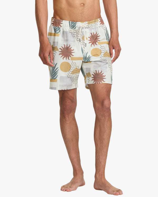 RVCA Herren Badehose Atlas Elastic 17' - natural