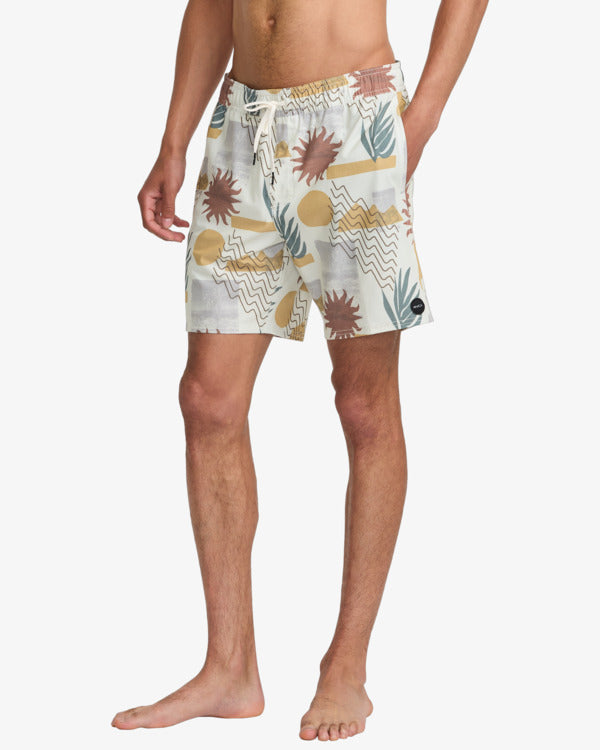 RVCA Herren Badehose Atlas Elastic 17' - natural